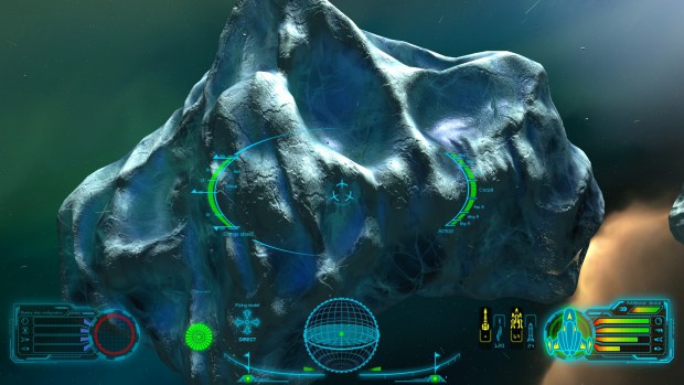 Skyjacker - Anflug auf einen großen Eis-Asteroiden (Bild: Digitilus)