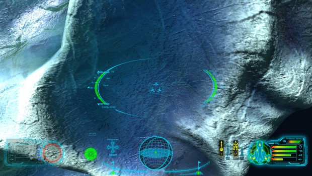 Skyjacker - Anflug auf einen großen Eis-Asteroiden (Bild: Digitilus)