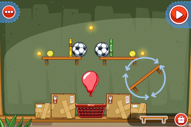 Mit Fingerbewegungen lassen sich Objekte platzieren und drehen.