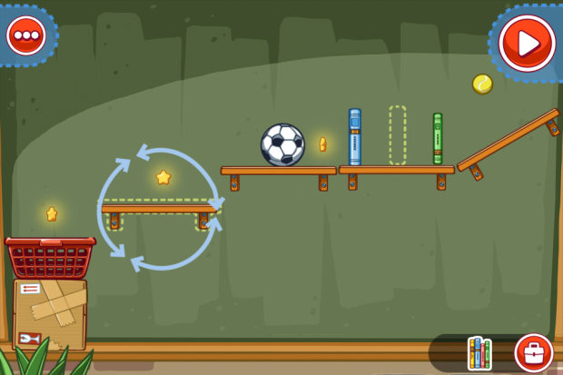 Links unten am Bildschirmrand sind die Gegenst&auml;nde, die der Spieler verwende kann.