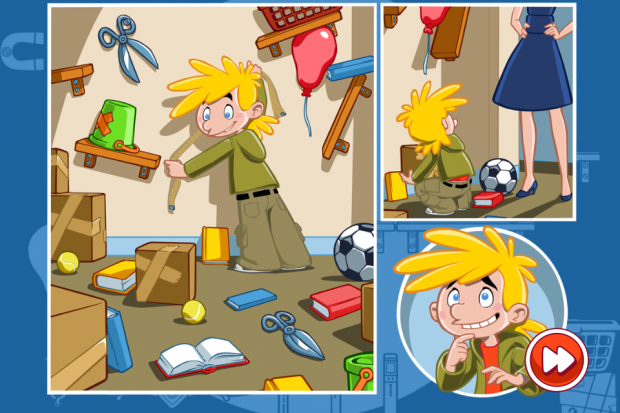 Comics erz&auml;hlen eine simple Pseudo-Story.