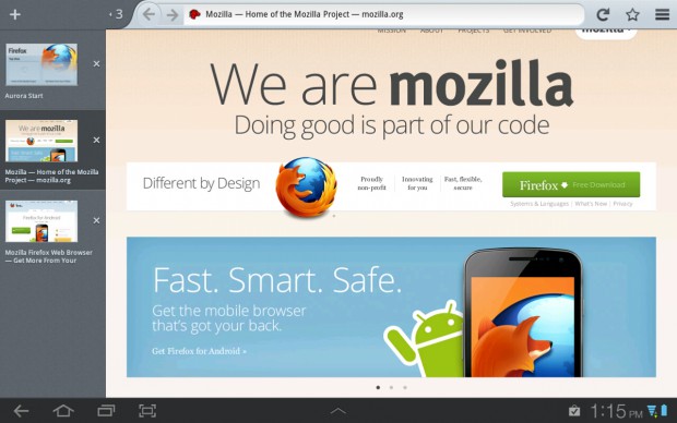 Firefox 15 für Android
