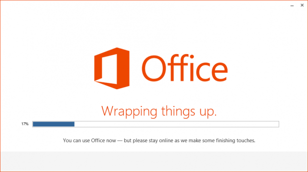 Office wird installiert...