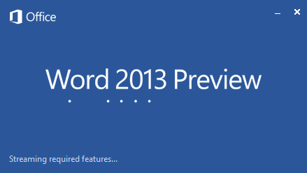 Die notwendigen Daten werden gestreamt.