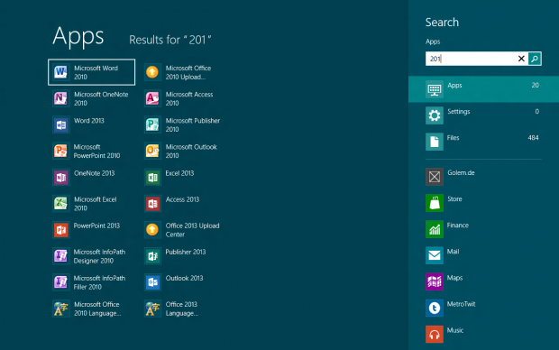 Office-Symbole der neuen und alten Generation