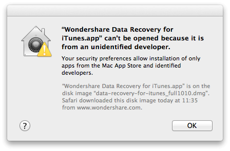Diese Anwendung wurde in den Standardeinstellungen geblockt.