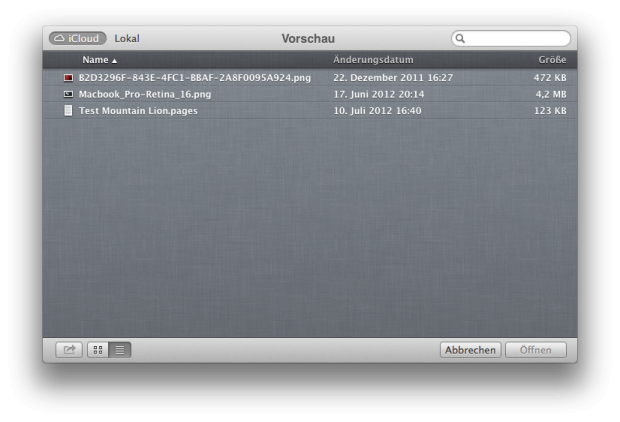 ... sondern auch entfernte Daten öffnen.