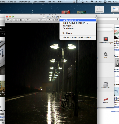 Das Umbenennen eines Fotos...