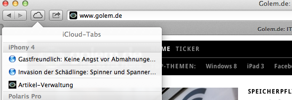 iCloud-Tabs