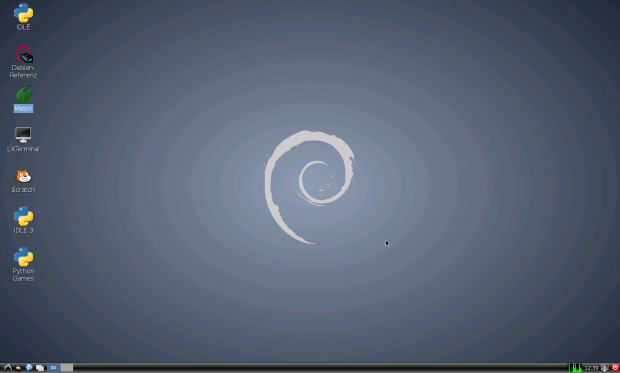 Der LXDE-Desktop unter Debian auf dem Raspberry Pi