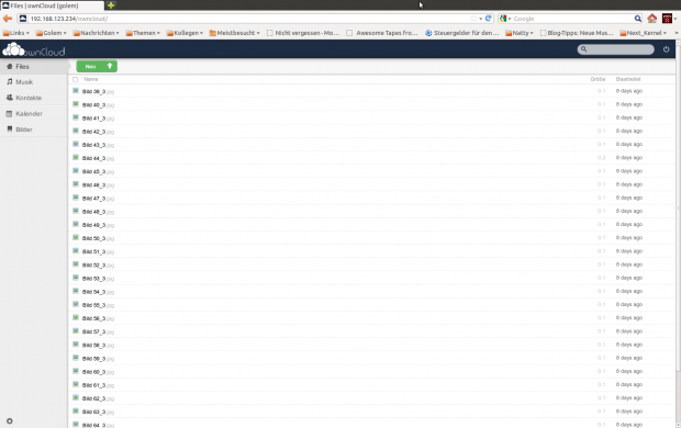 Owncloud auf dem Raspberry Pi