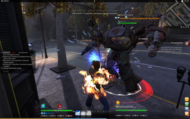 Ein etwas größeres Monster möchte die Mission abbrechen.