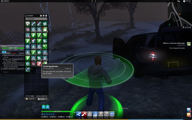 Ein Signalverstärker führt den Spieler mit Geräuschen ans Ziel der Mission.