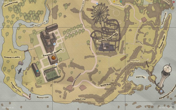 Die Karten sehen stilecht auf und zeigen meist den nächsten Missionsort an.