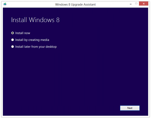 Upgrade auf Windows 8