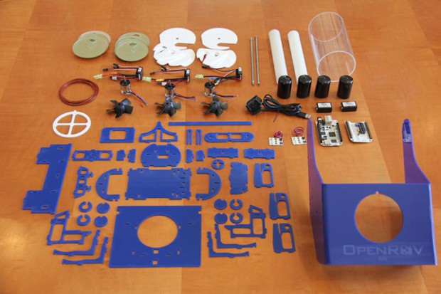 Geliefert wird Open ROV als Bausatz. (Foto: OpenROV)