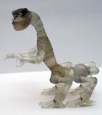 Figur aus Spore nach der Augabe auf dem 3D-Drucker (Bild: Moritz Bächer)