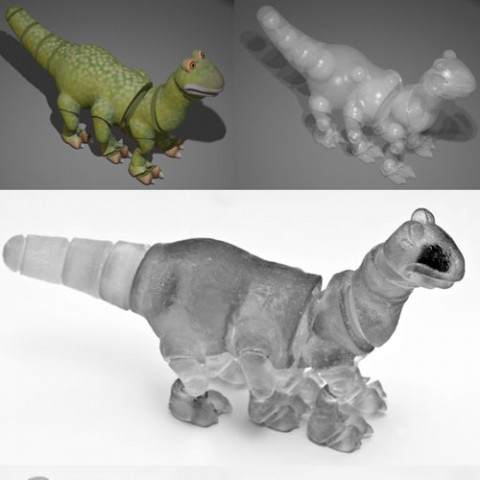 Aus einem virtuellen Modell wird ein bewegliches Objekt. (Bild: Moritz Bächer)