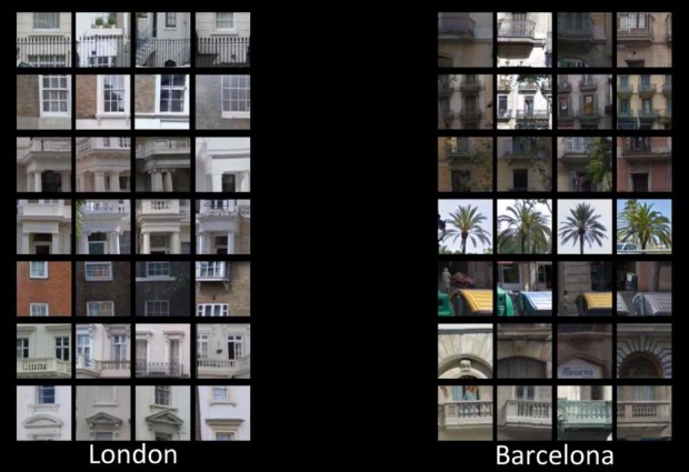 Unterschiede zwischen London und Barcelona (Bild: Carnegie Mellon University/Inria/Ecole Normale Sup&eacute;rieure)