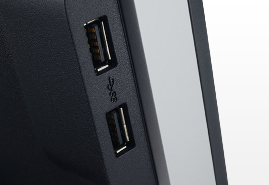 Superspeed USB 3.0 an der Seite