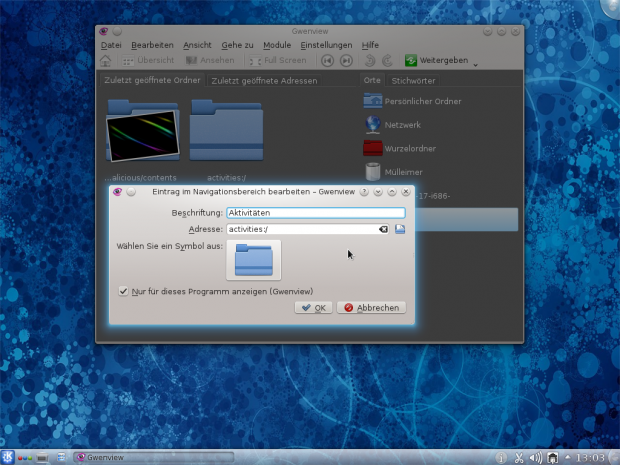 Anwendungsverknüpfungen zu Aktivitäten müssen Nutzer selbst erstellen.