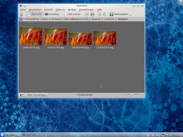 Vorher war die Dateisuche nur in der normalen Ansicht möglich.