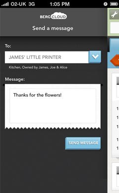 Web-App für den Little Printer (Bild: Berg) 