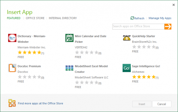 Apps im Office Store
