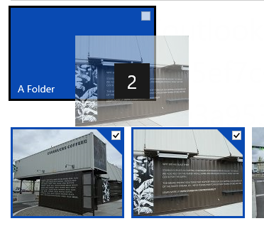 Drag and Drop mit mehreren Thumbnails (Bild: Microsoft)