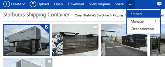 Objektorientierte Bedienung von  Skydrive.com (Bild: Microsoft)