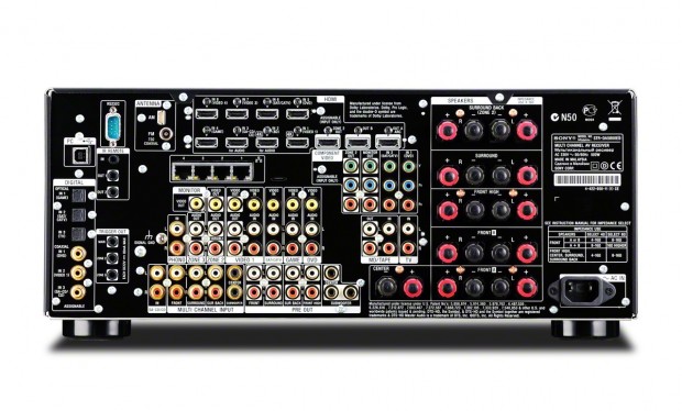 Sony STR-5800ES - die Schnittstellen (Bild: Sony)