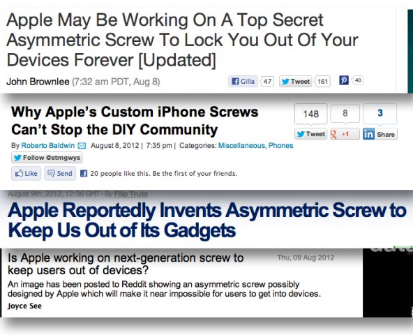 Medienreaktionen auf den Schrauben-Hoax (Bild: Day4)
