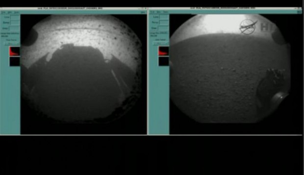 Eines der ersten Bilder von Curiosity (Foto: Nasa)