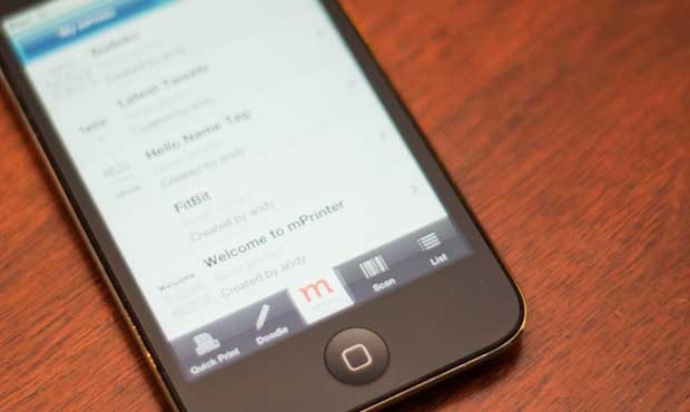 mPrinter-iPhone-App (Bild: Kickstarter)