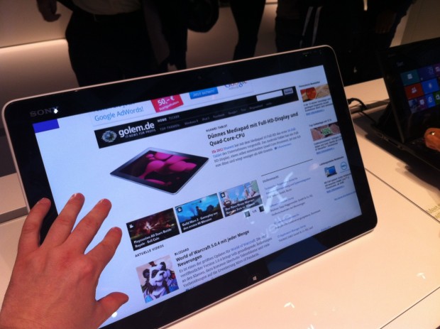 Sony Vaio Tap - Touch-PC mit Windows 8 (Foto: ck)