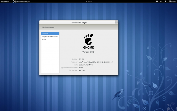 Gnome 3 mit der Gnome-Shell