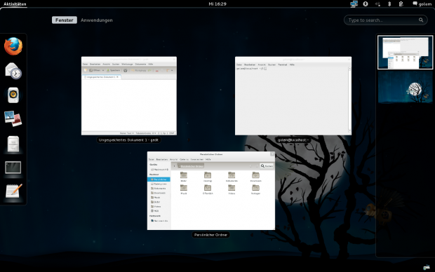 Gnome 3 mit der Gnome-Shell