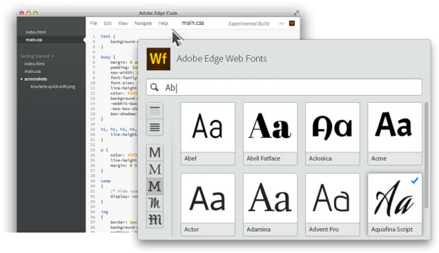 Edge Webfonts