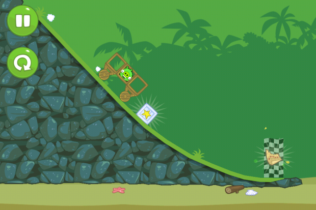 Kurz vor dem Ziel gibt es einen Extrastern - das Bild stammt von der iPhone-Version. (sonst iPad 3).