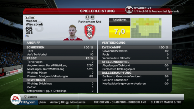 M. Wieczorek erfüllte die Vorgaben seines Trainers.