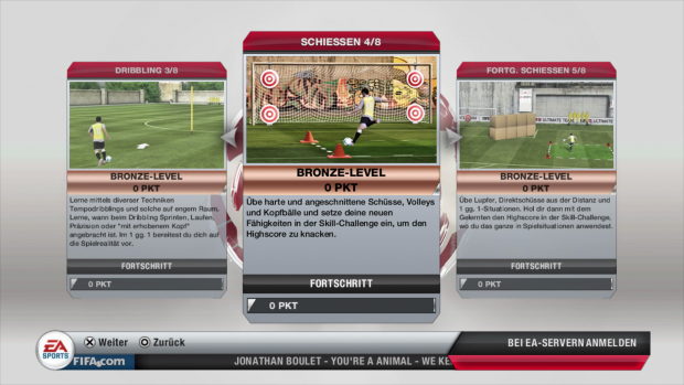 Die Übersicht der Skill-Challenges