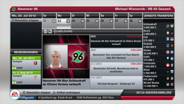 Wie unrealistisch: Hannover 96 gibt Schlaudraff ab.