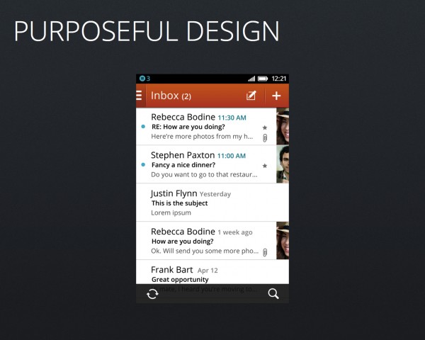 Firefox OS soll ein vertrautes Design bieten.