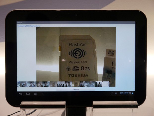 Beim Wechsel in den "View"-Modus können Bilder in einer Großansicht gezeigt werden.