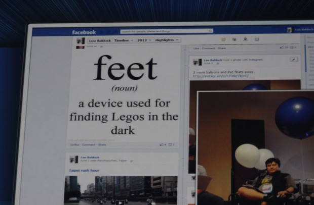 Ein kleiner Scherz auf einer der Folien