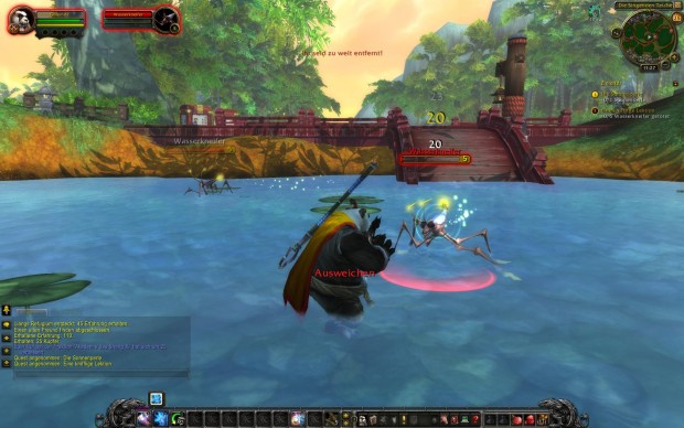 Panda-Mönche greifen grundsätzlich mit Faust- und Kantenhieben an.