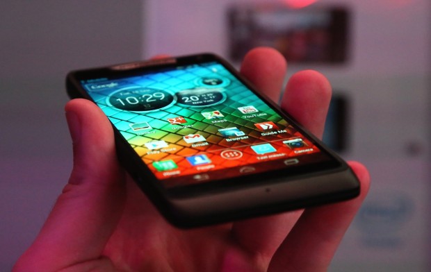 Das Motorola Razer I mit Intels Atom (Quelle: Jens Ihlenfeld/Golem.de)