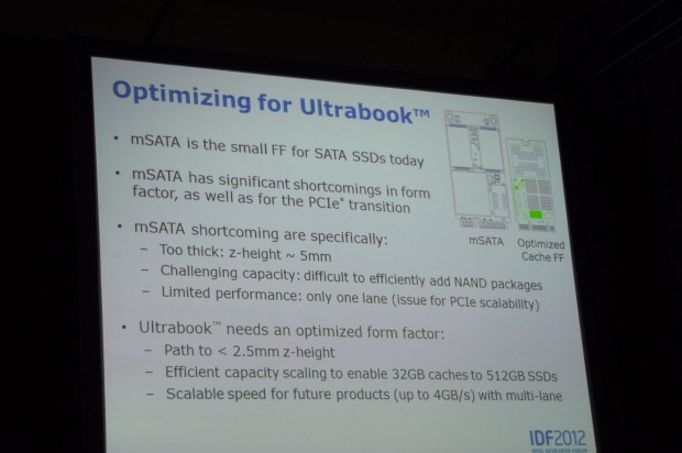 Laut Intel eignet sich mSATA nicht für die Zukunft.