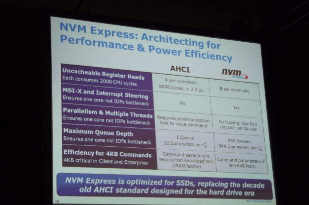 Im Zuge der Umstellung soll auch gleich AHCI ersetzt werden. NVM Express soll besser mit sSDs funktionieren.