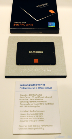 Die ersten Daten der SSD 840 Pro 